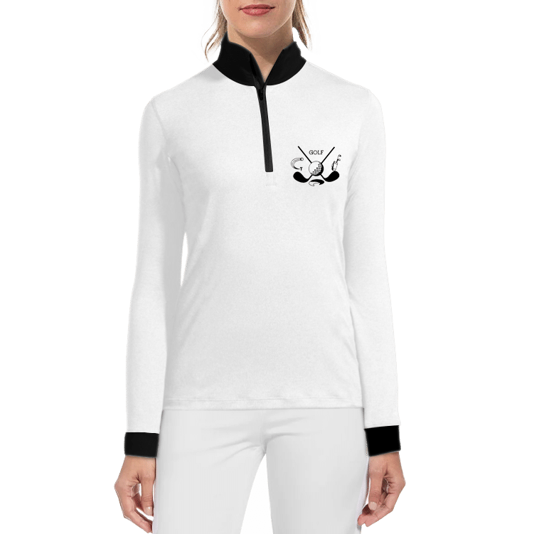 Womens Long Sleeve Golf Polo Shirt