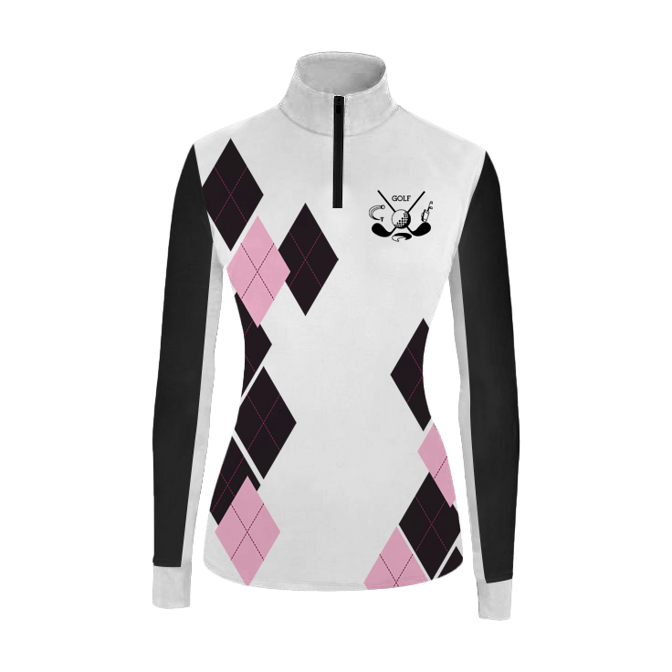 Womens Long Sleeve Golf Polo Shirt