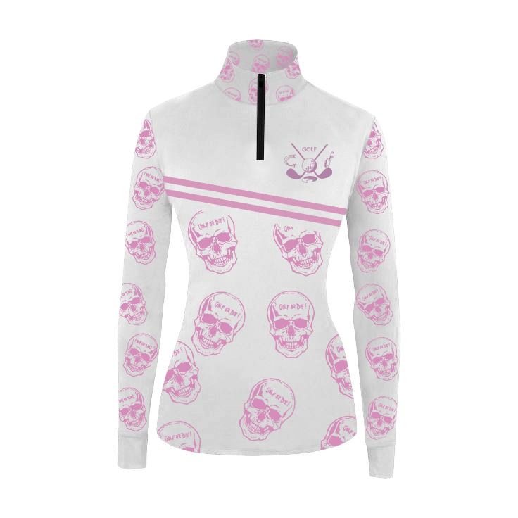 Womens Long Sleeve Golf Polo Shirt