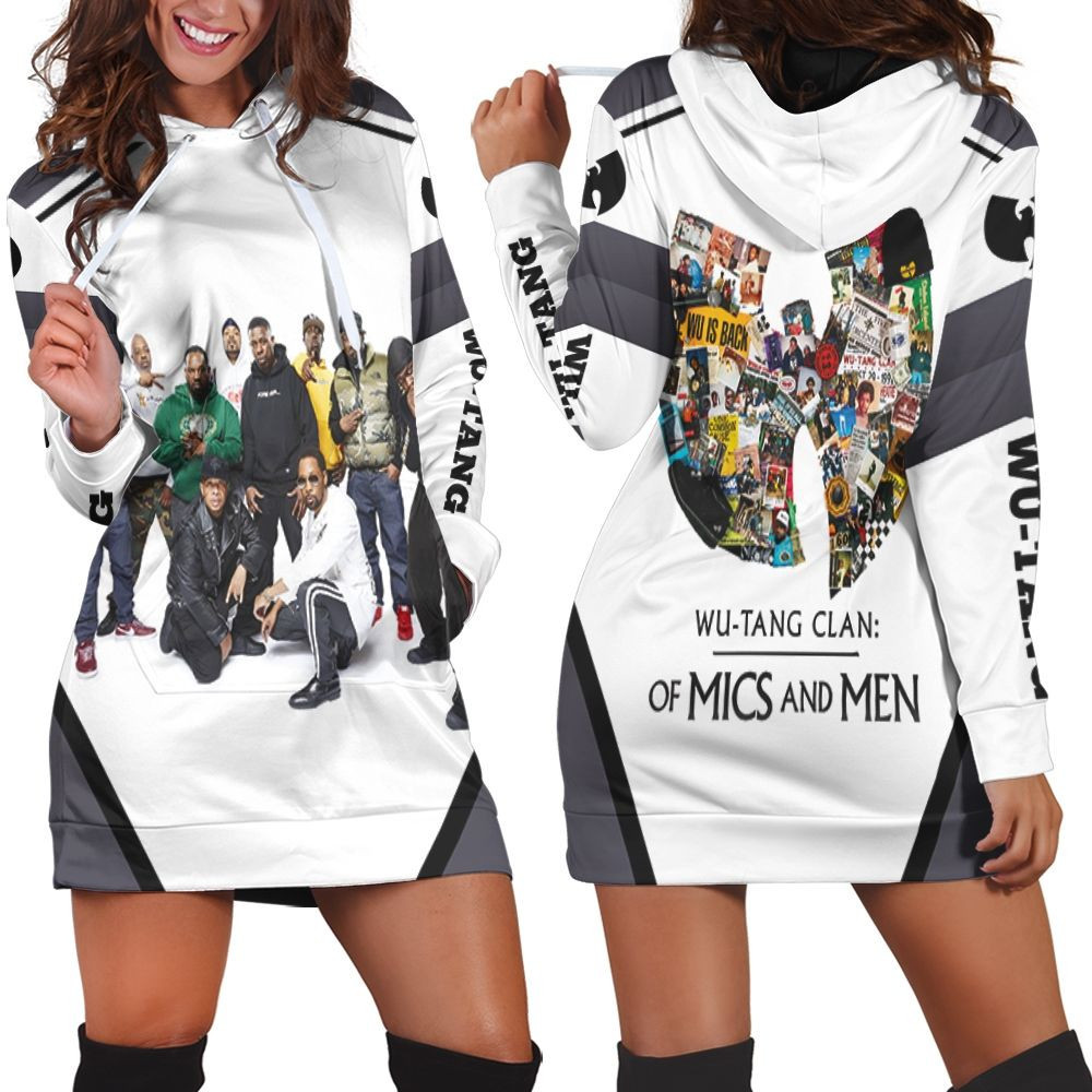 Wu Tang Clan Legends Hip Hop Pose For Fan Hoodie Dress Sweater Dress Sweatshirt Dress