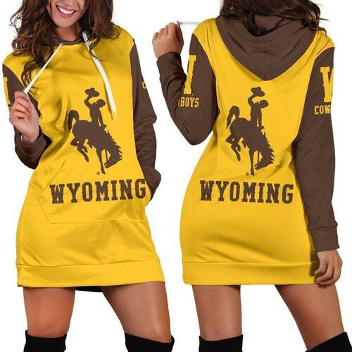 Wyoming Cowboys Hoodie Dress Sweater Dress Sweatshirt Dress 3d All Over Print For Women Hoodie