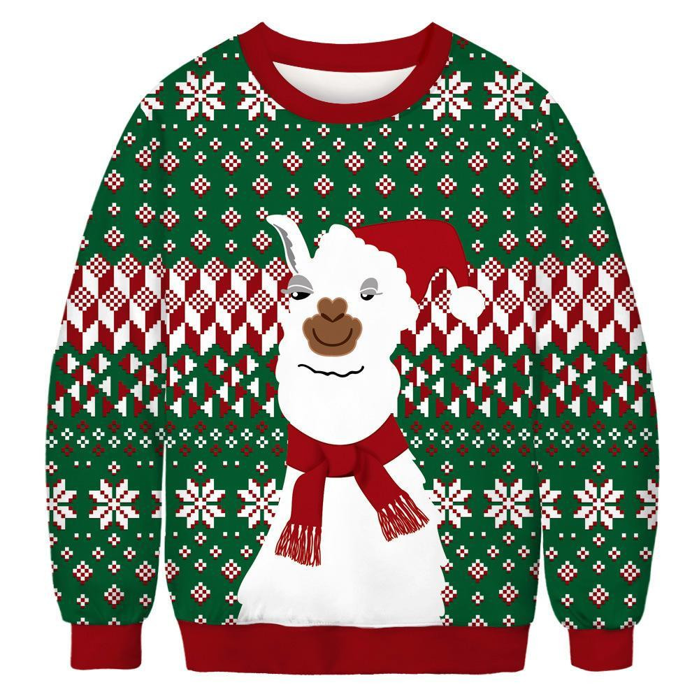 Xmas Alpaca Ugly Christmas Sweater Ugly Sweater For Men Women