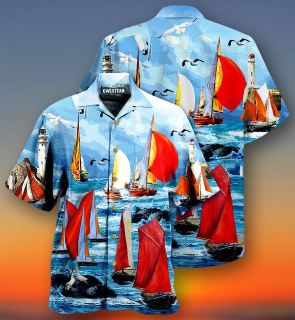 Yacht Colorful Cutter Edition - Hawaiian Shirt - Hawaiian Shirt For Men