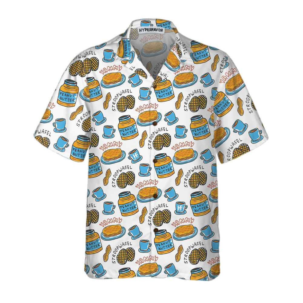 Yammy Peanut Butter Hawaiian Shirt Funny Peanut Butter Shirt Gift For Peanut Butter Lovers