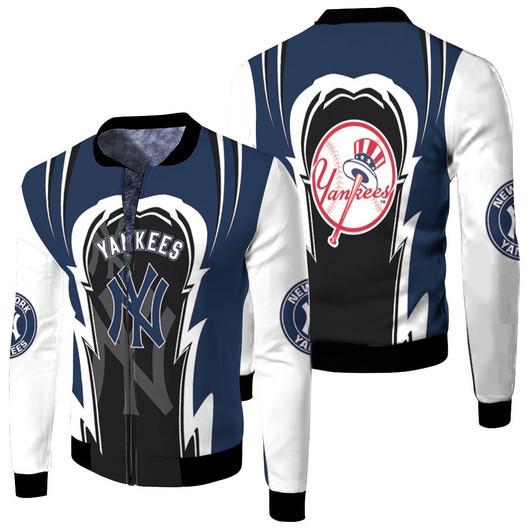 Yankees New York Yankees Lover Fleece Bomber Jacket