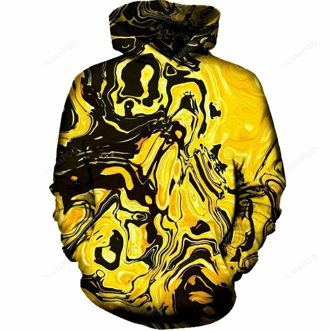 Yellow Flow 3d All Over Printed Hoodie