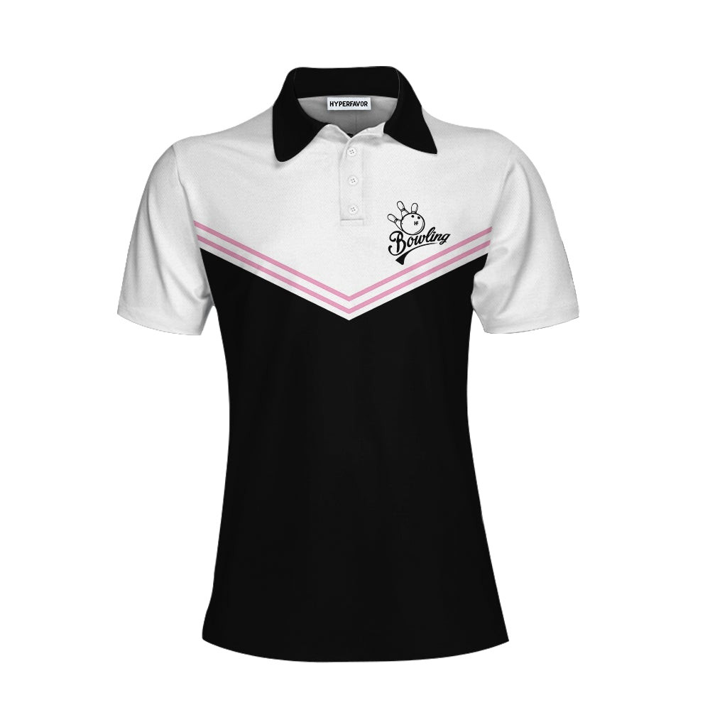 Yes I Do Bowl Like A Girl Try To Keep Up Bowling Short Sleeve Women Polo Shirt Bowling Shirt For Ladies