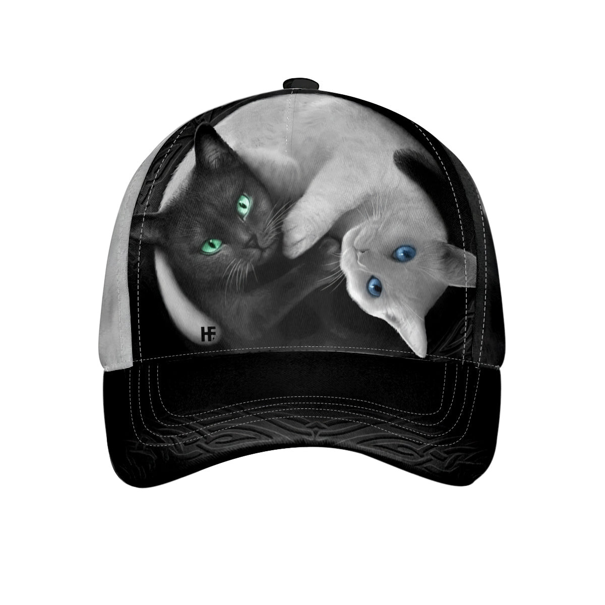 Yin Yang Cat Classic Cap Funny Cat Baseball Cap Cat Themed Gift For Cat Lovers