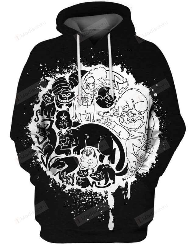 Yin and Yang 3D All Over Print Hoodie