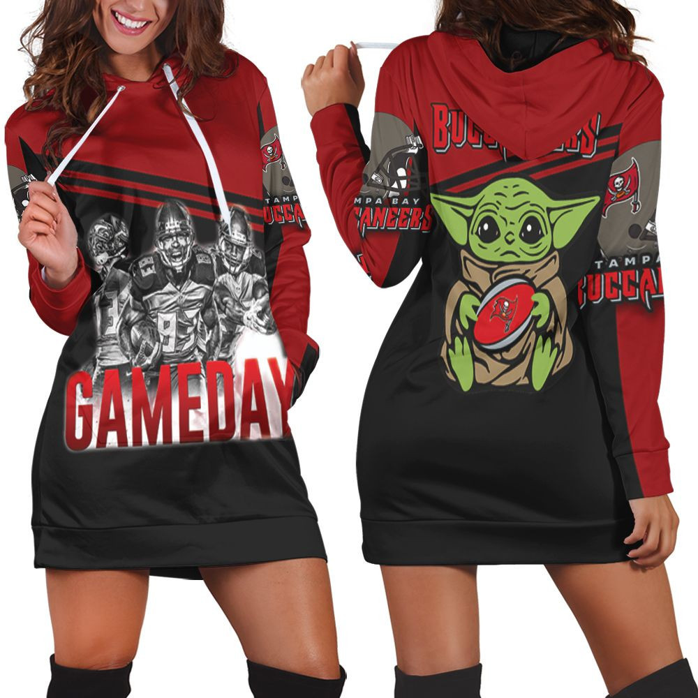 Yoda Tampa Bay Buccaneers 4 Game Day Nfc South Division Champions Super Bowl 2021 Hoodie Dress Sweater Dress Sweatshirt Dress