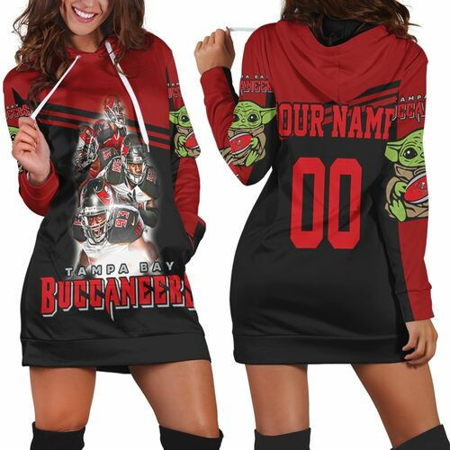 Yoda Tampa Bay Buccaneers Green Helmet Nfc South Champions Super Bowl 2021 Personalized Hoodie Dress Sweater Dress Sweatshirt Dress