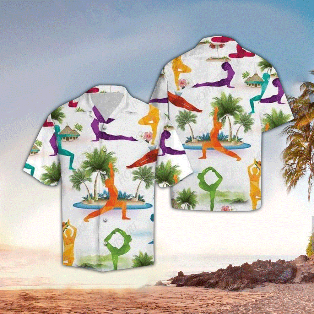 Yoga Aloha Shirt Hawaiian Shirt For Yoga Lovers Shirt for Men and Women