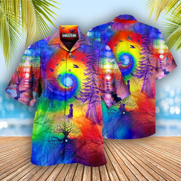 Yoga Meditation Is Being In Tune With Your Inner Universe Edition - Hawaiian Shirt - Hawaiian Shirt For Men