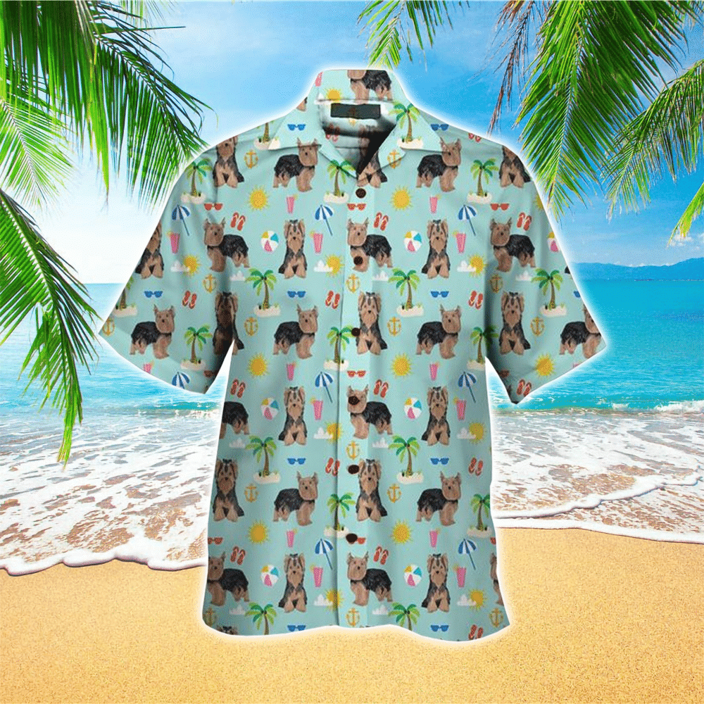 Yorkshire Terrier Colorful Popular Unisex Hawaiian Shirt for Men and Women