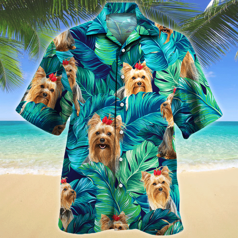 Yorkshire Terrier Dog Lovers Gift Hawaii Shirt Hawaiian Shirt For Men