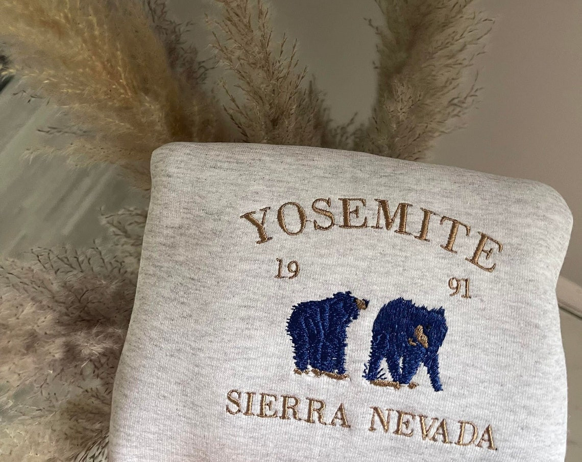 Yosemite Sierra Nevada Embroidered Sweater