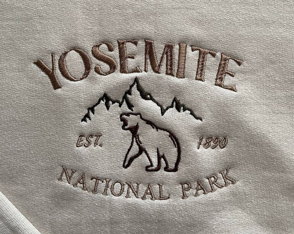 Yosemite Sierra Nevada National Park Embroidered Sweater