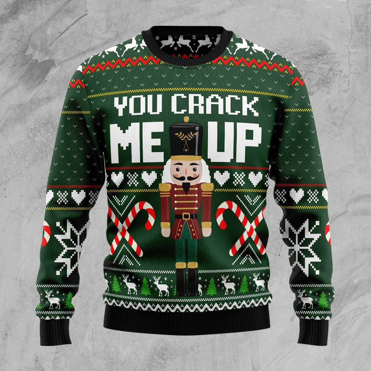 You Crack Me Up Nutcracker Ugly Christmas Sweater