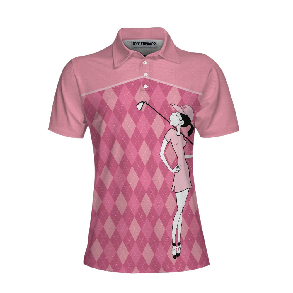 You Say Girl Cant Golf I Say Watch Me Short Sleeve Women Polo Shirt Cool Golf Shirt For Golf Ladies