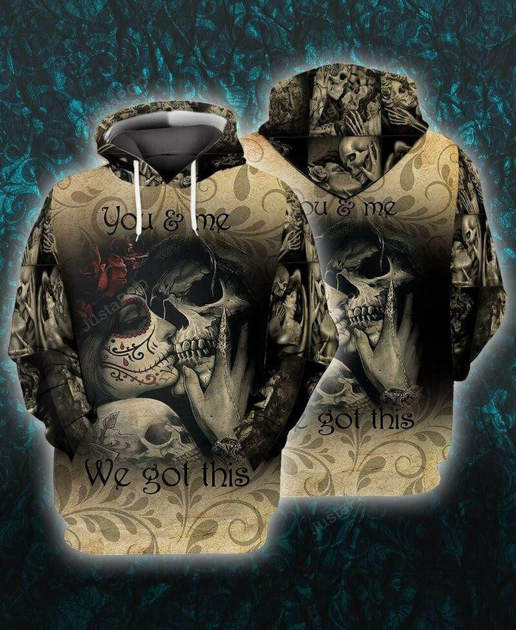You ampamp Me We Got This Skull 3d All Print Hoodie