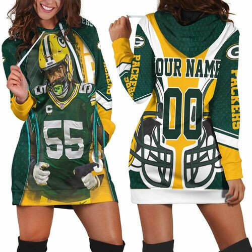 Zadarius Smith 55 Green Bay Packers Nfc North Champions Super Bowl 2021 Personalized Hoodie Dress Sweater Dress Sweatshirt Dress