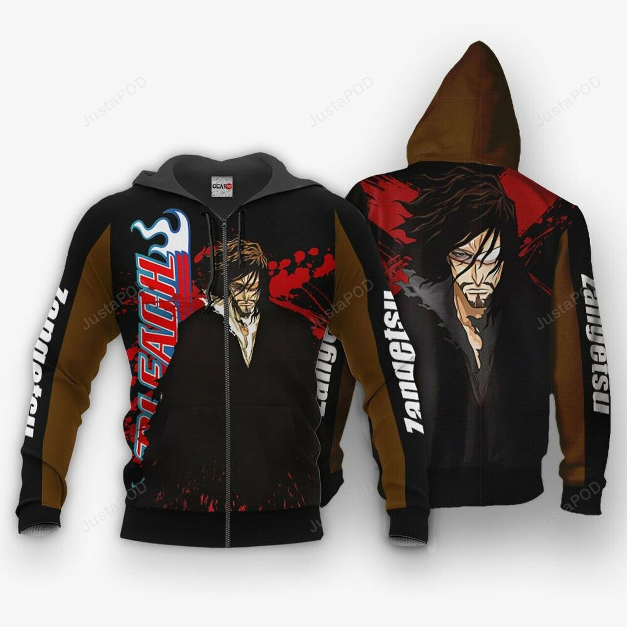 Zangetsu Bleach Anime 3d All Over Print Hoodie