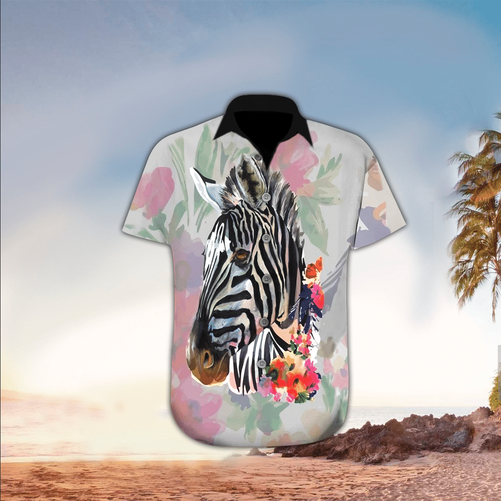 Zebra Aloha Hawaii Shirt Perfect Hawaiian Shirt For Zebra Lover Shirt for Men and Women