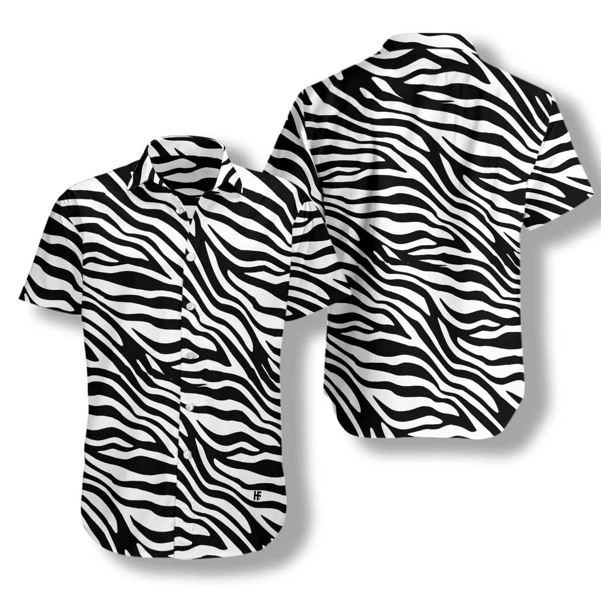 Zebra Pattern Hawaiian Shirt