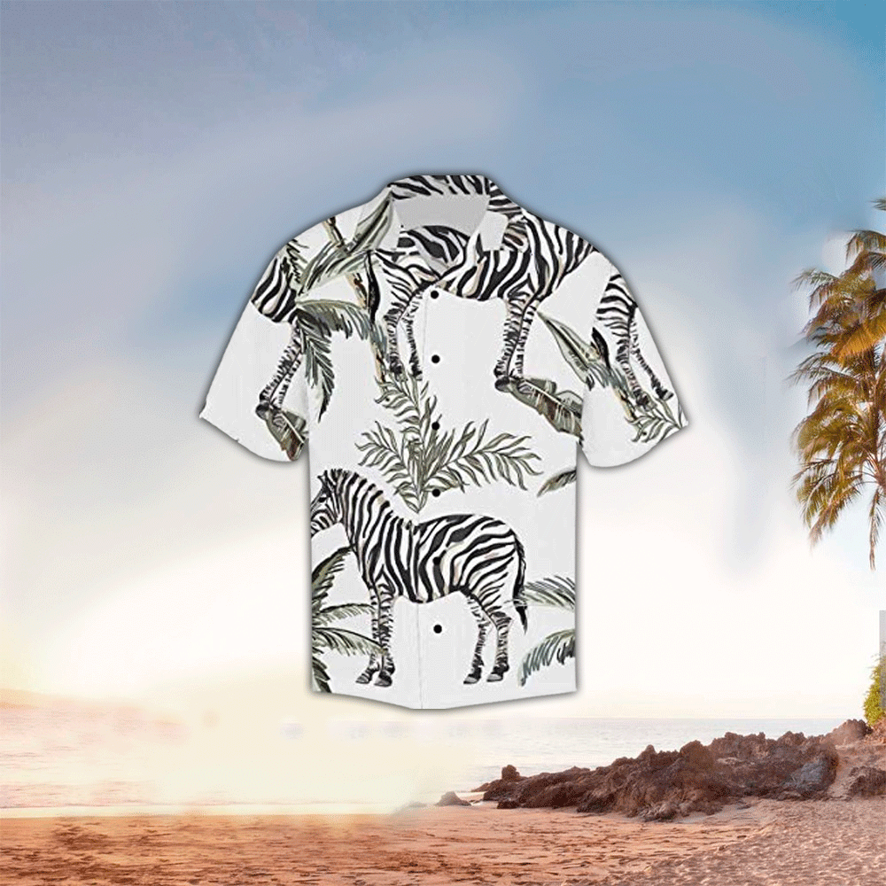 Zebra Shirt Zebra Hawaiian Shirt For Zebra Lovers Shirt for Men and Women