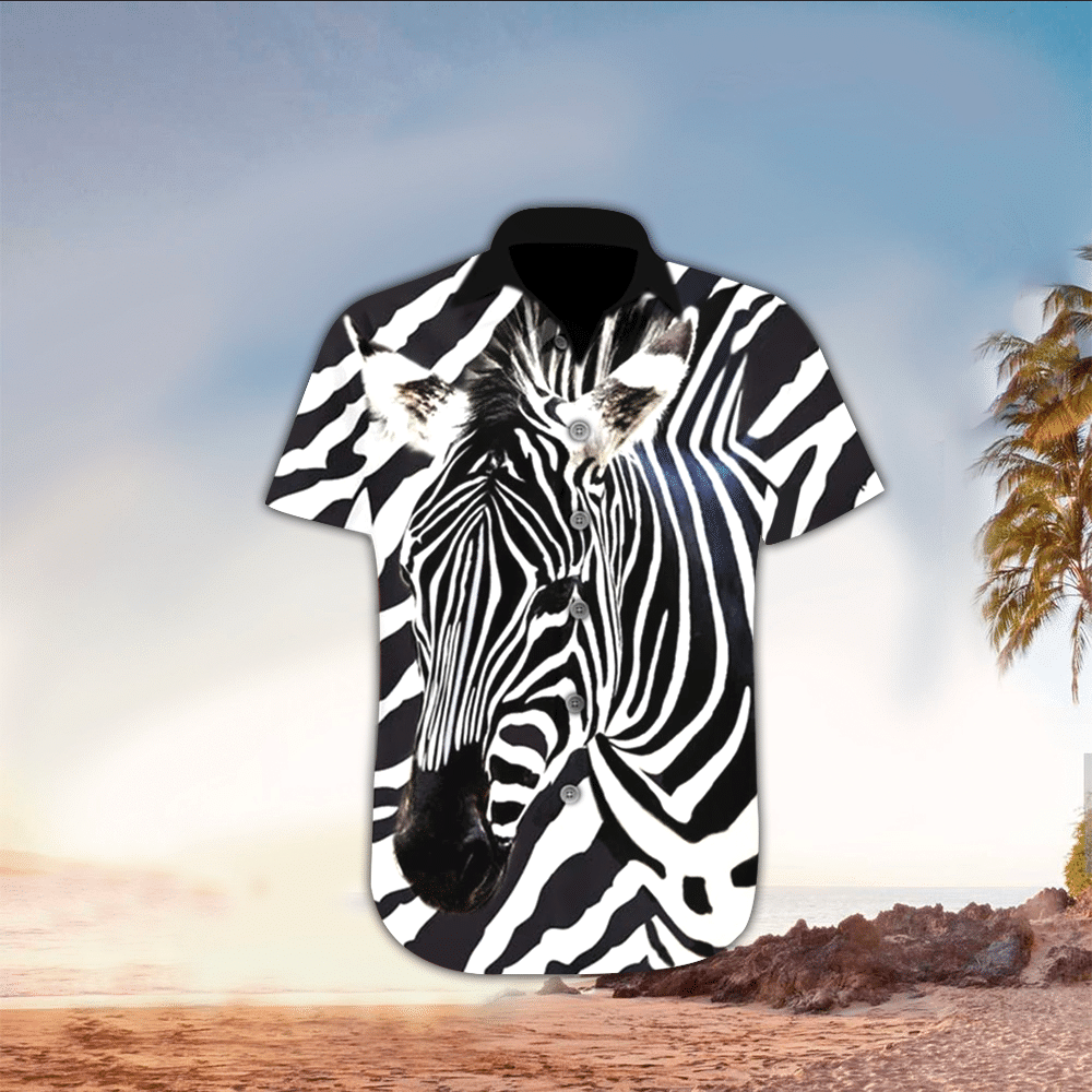 Zebra Shirt Zebra Hawaiian Shirt For Zebra Lovers Shirt for Men and Women