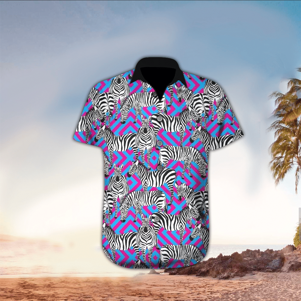 Zebra Shirt Zebra Hawaiian Shirt For Zebra Lovers Shirt for Men and Women