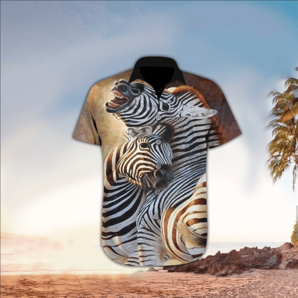 Zebra Shirt Zebra Hawaiian Shirt For Zebra Lovers Shirt for Men and Women