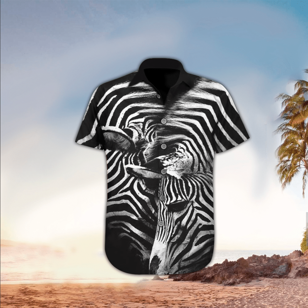 Zebra Shirt Zebra Hawaiian Shirt For Zebra Lovers Shirt for Men and Women