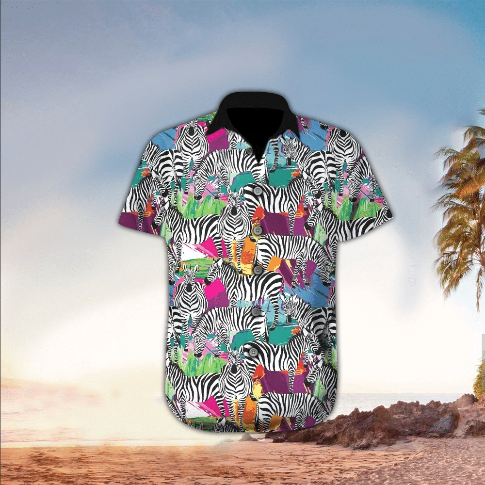 Zebra Shirt Zebra Hawaiian Shirt For Zebra Lovers Shirt for Men and Women