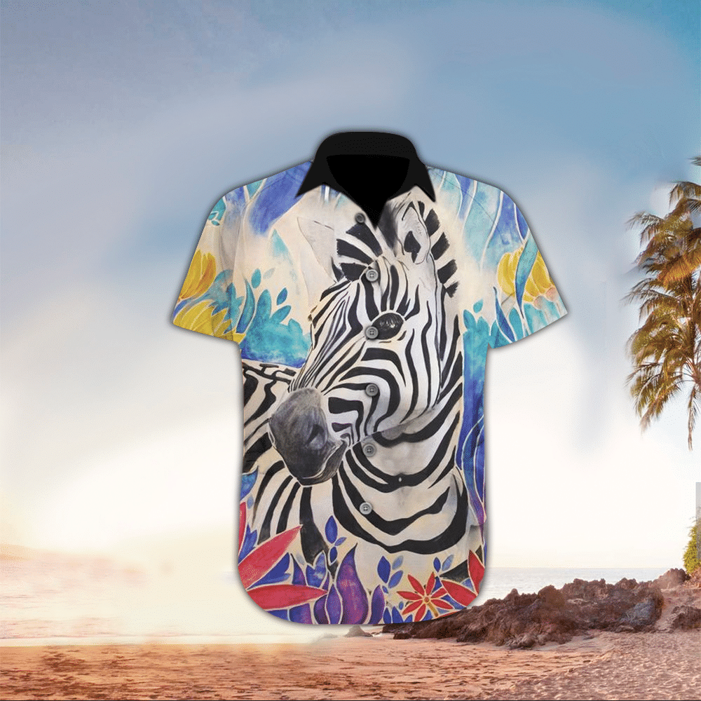 Zebra Shirt Zebra Hawaiian Shirt For Zebra Lovers Shirt for Men and Women