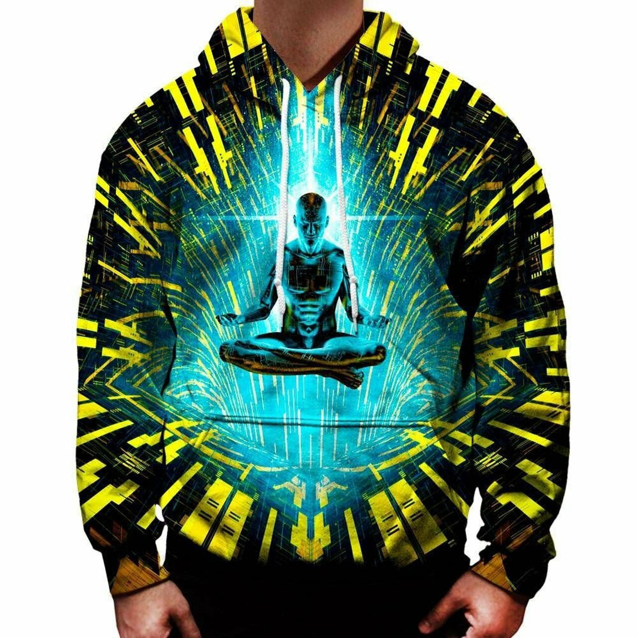 Zen Singularity 3d All Over Printed Hoodie