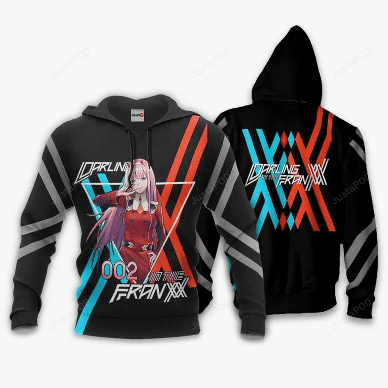 Zero Two Anime 3d All Over Print Hoodie