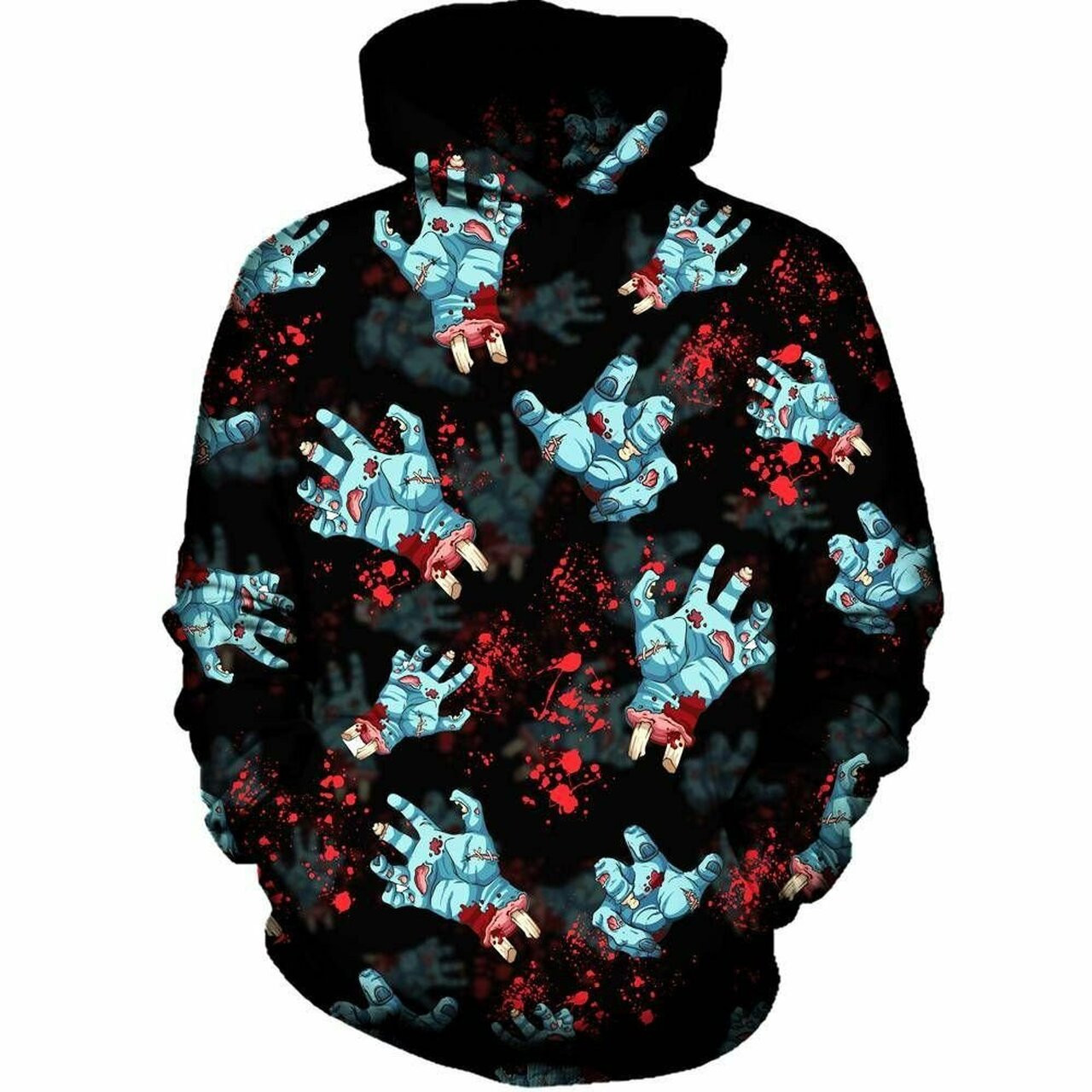 Zombie Hands 3d All Over Printed Hoodie
