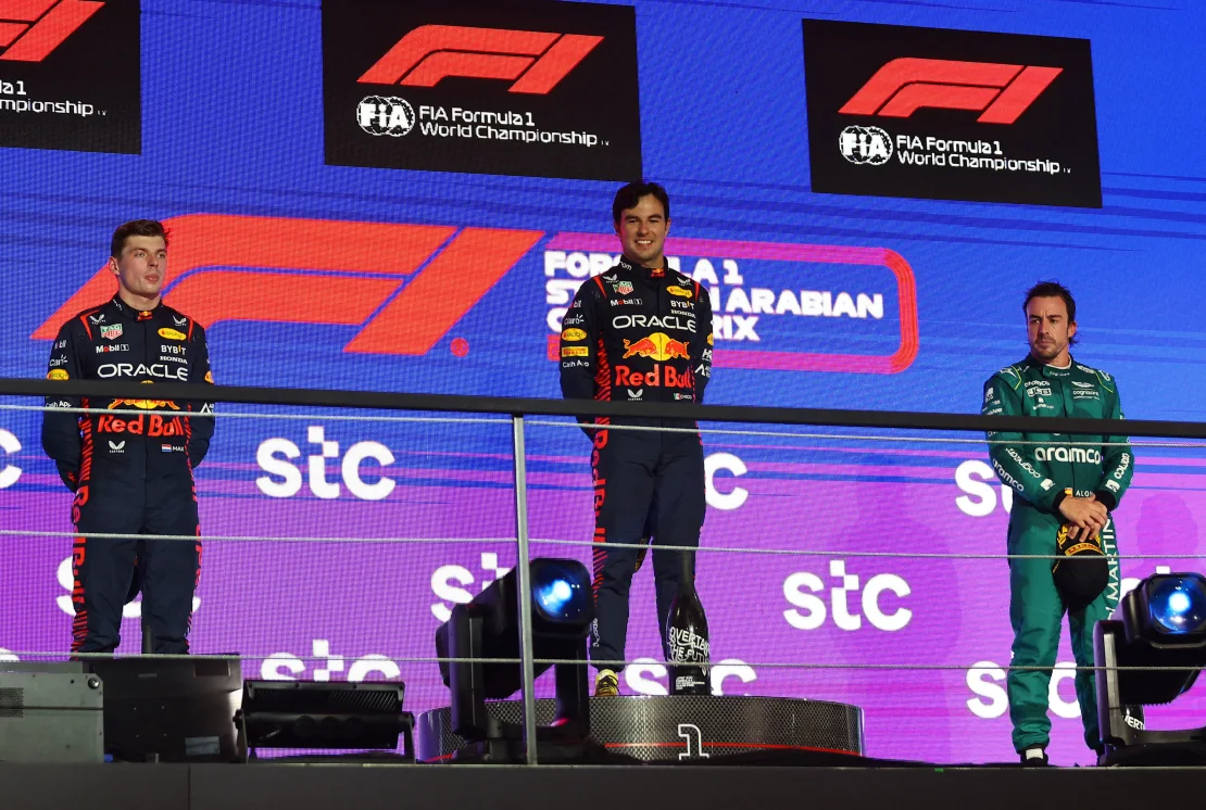 Sergio Perez Secures Victory in Saudi Arabia, Leading Red Bull's Dominant One-Two Finish