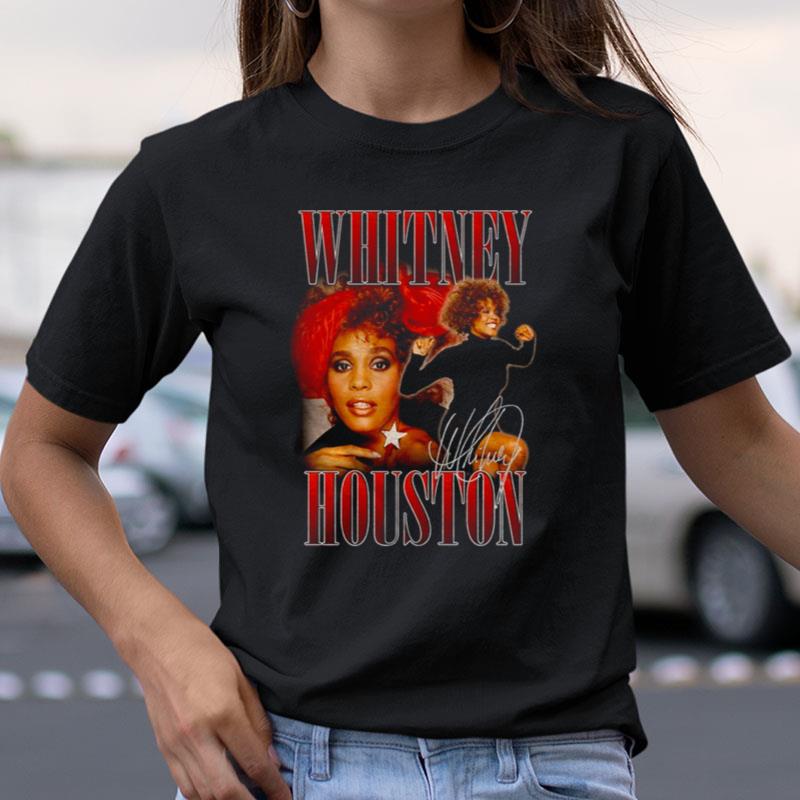Black Whitney Houston 90S Homage Shirts