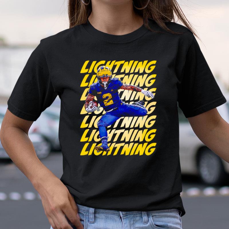 Blake Corum Michigan Football Lightning Shirts