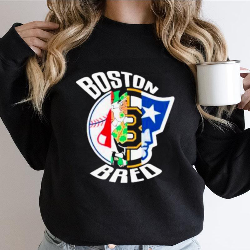 Boston Bruins Celtics Red Sox New England Patriots Boston Bred Shirts