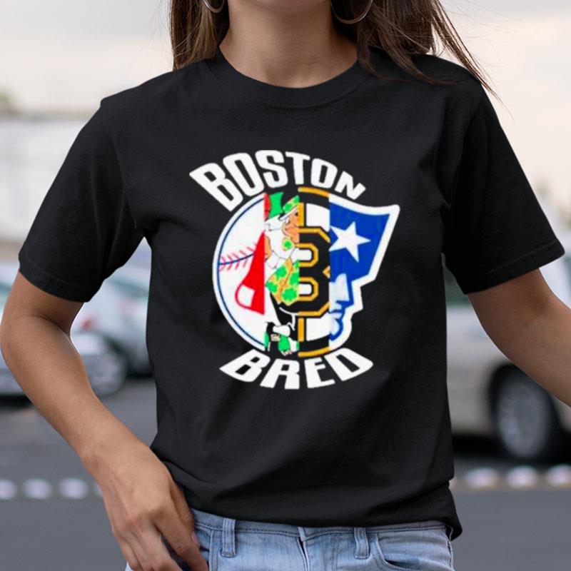 Boston Bruins Celtics Red Sox New England Patriots Boston Bred Shirts