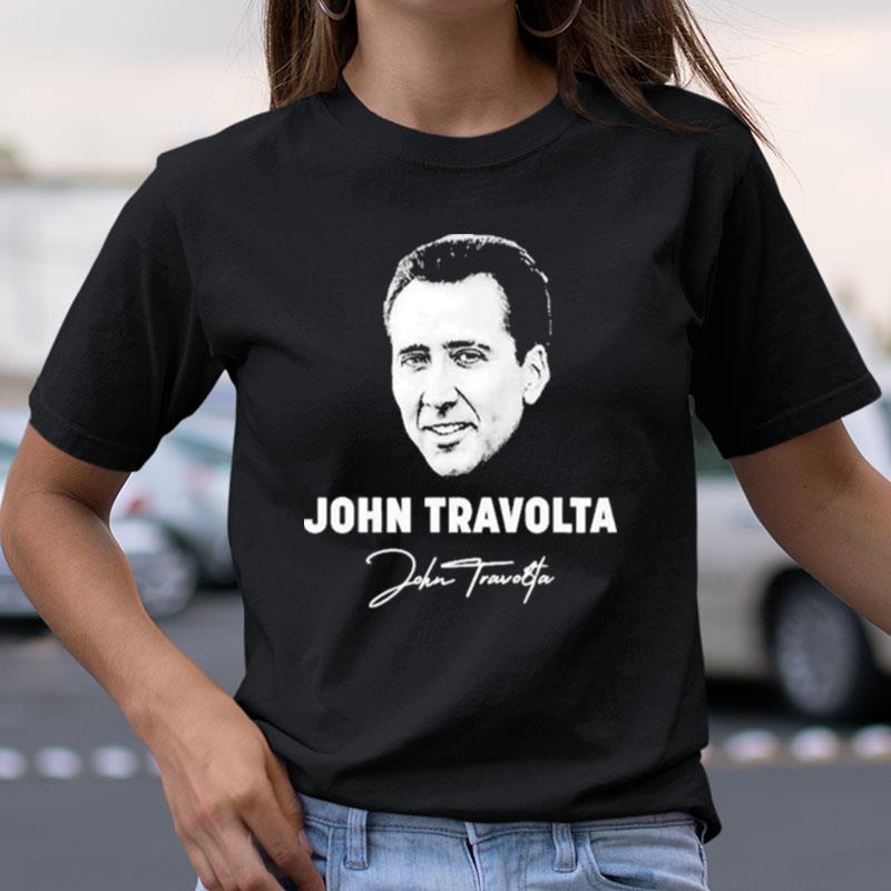 Clothing John Travolta Nicolas Cage Face Off Mashup Shirts