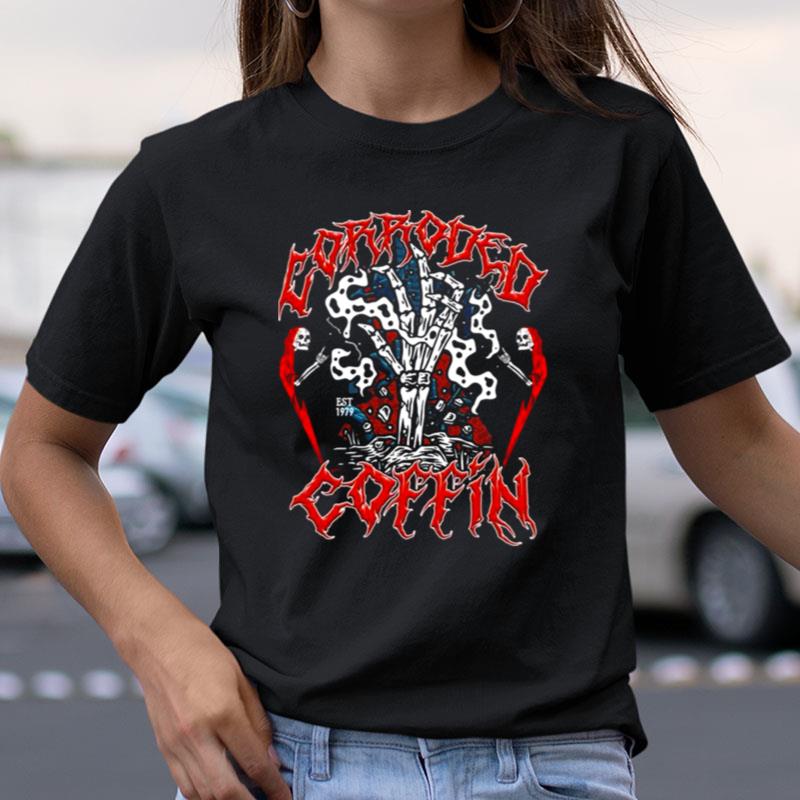 Corroded Coffin Halloween Shirts