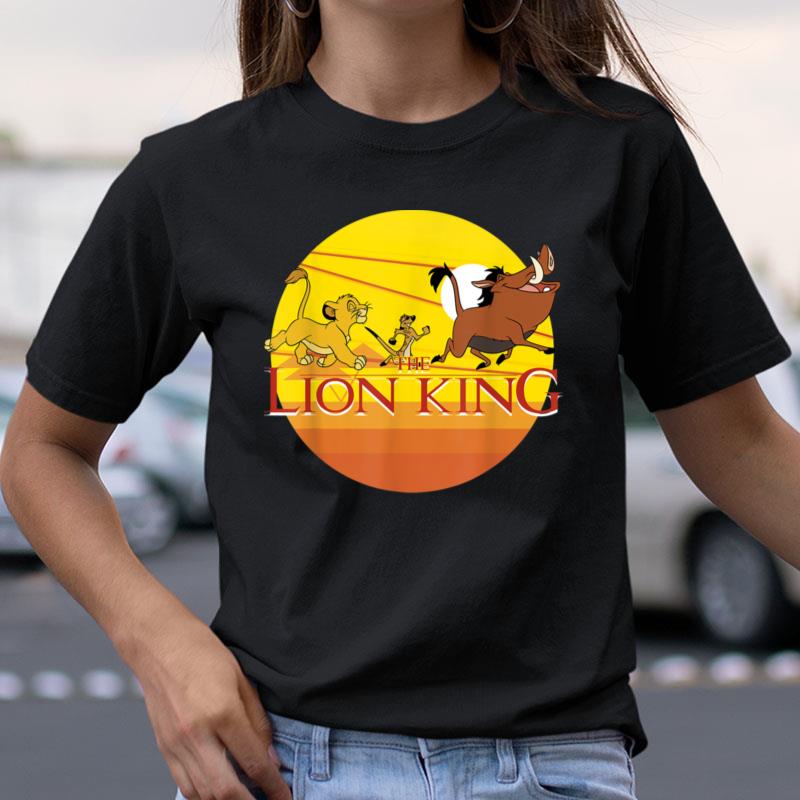 Disney Lion King Sunset Geometric Pride Graphic Shirts
