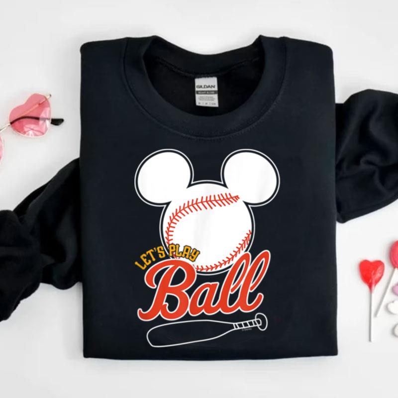 Disney Mickey Lets Play Ball Baseball Shirts
