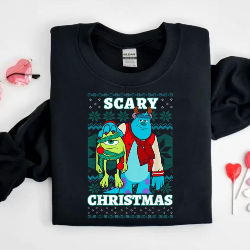 Disney Pixar Monsters Inc. Christmas Scary Ugly Christmas Shirts