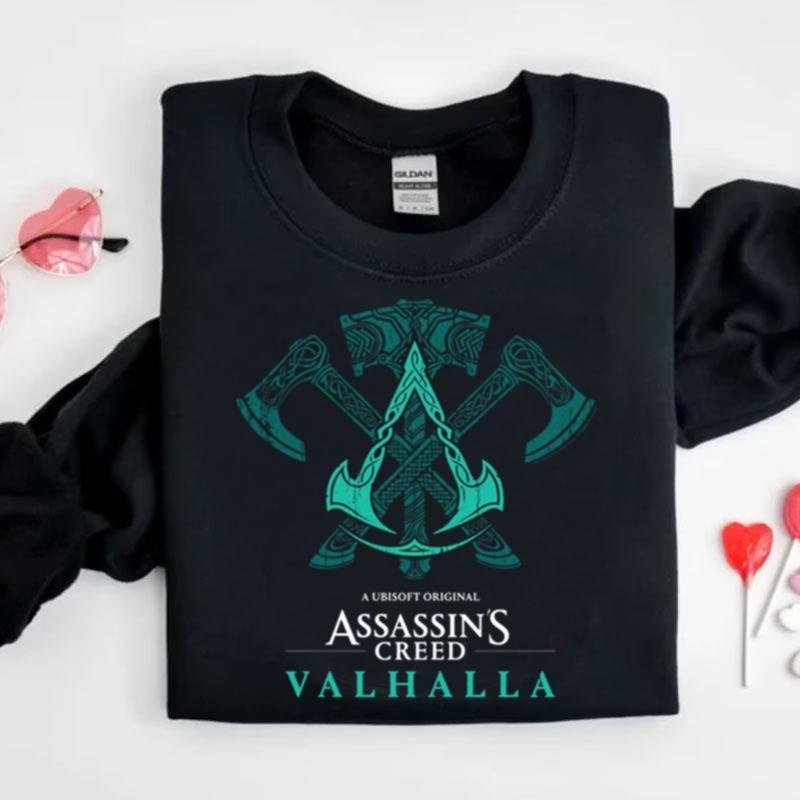 Distressed Celtic Weapons Viking Logo Assassin's Creed Valhalla Shirts