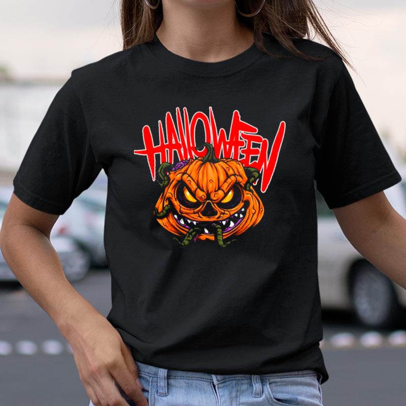 Eating Human Halloween Scary Pumpkin Shirts